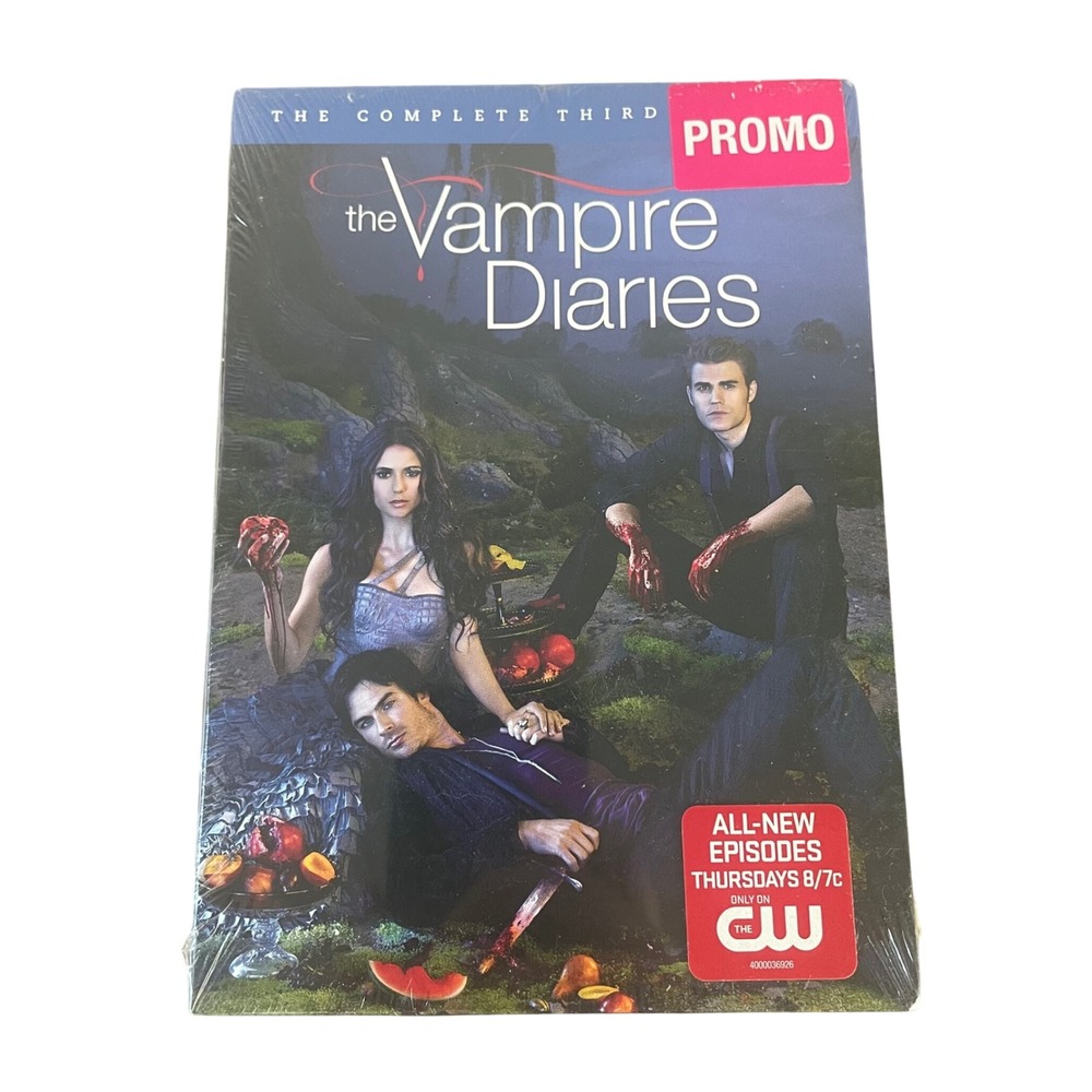 The Vampire Diaries Complete Third Season 3 DVD Box Set Promo Factory Sealed NEW
